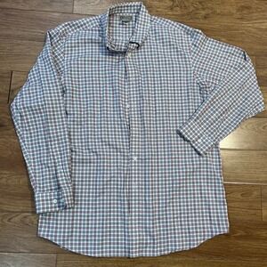 Duluth Trading Co  Men's XLT Plaid Long Sleeve Shirt Red/ Gray/Black